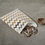 Zigzag Desenli Hediyelik Zarf Poşet 50 adet - No:2 13x18cm - Görsel 3